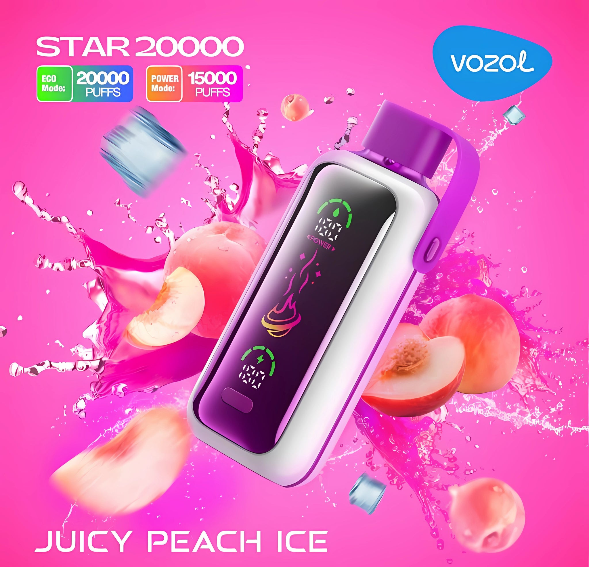 VOZOL STAR 20000 JUICY PEACH ICE 20000