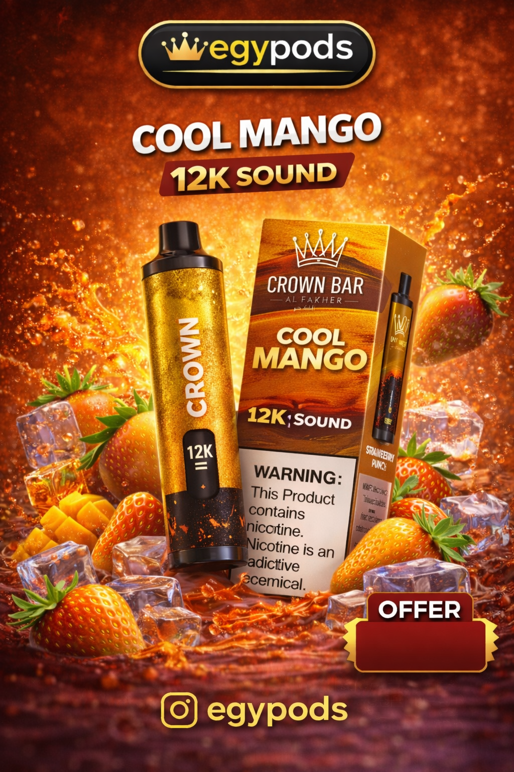 CROWN BAR ALFAKHER COOL MANGO 12000